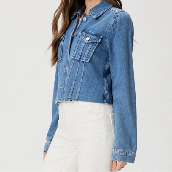 PAIGE Blue Jean Jacket - Picture 2 of 5
